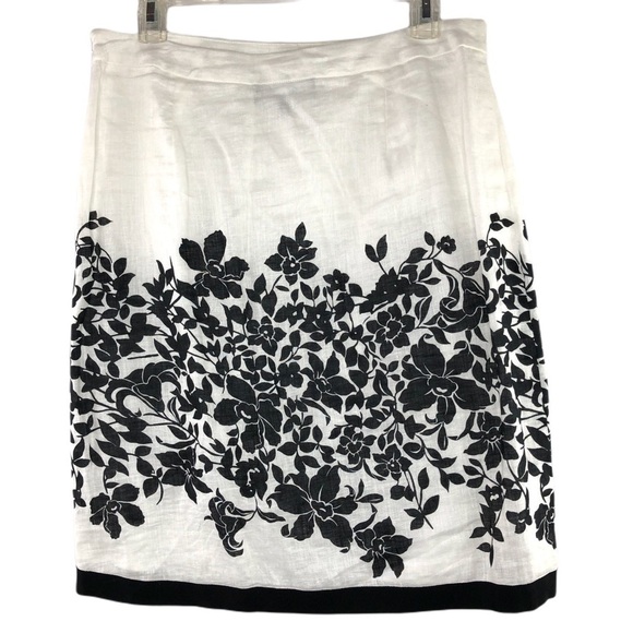 Jones New York linen mini pencil skirt, 8 - Picture 2 of 8